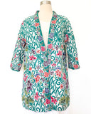 Floral Cotton Batik Cardigan