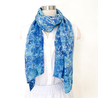 Sky blue Batik scarf