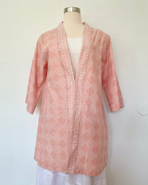 Diamond Cotton Batik Cardigan